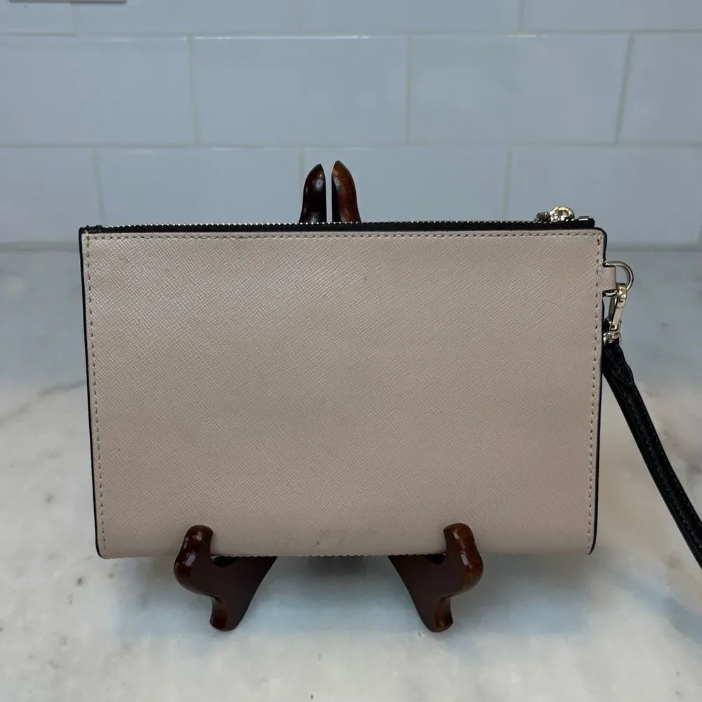 Kate Spade Colorblock Saffiano Leather XL Wristlet Clutch Pouch Wallet